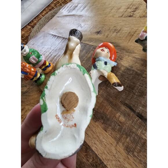 Vintage Japanese Anthropomorphic Salt & Pepper Shaker Lot Of 7 Cork - Picture 14 of 16